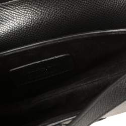 Pre Owned Dior Black Leather Mini Saddle Bag
