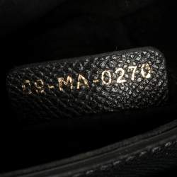 Pre Owned Dior Black Leather Mini Saddle Bag