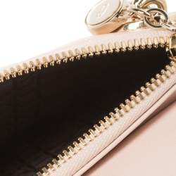 مملوكة مسبقًا Dior Light Pink Cannage Leather Lady Dior Double Chain Bag