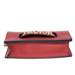 Pre Owned حقيبة كتف ديور ديدور جلد أسود مرصع بقلاب