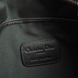 Pre Owned Dior Silver Cannage Coated Canvas Panarea Clutch