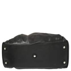 Pre Owned Dior Black/White Zebra Print Calfhair and Leather Le Trente Hobo