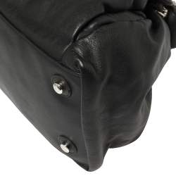 Pre Owned Dior Black/White Zebra Print Calfhair and Leather Le Trente Hobo