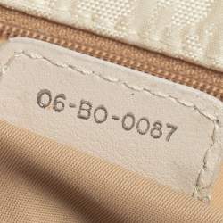 مملوكة مسبقًا حقيبة ديور كانفاس أوبليك وردي/كريمي متوسطة