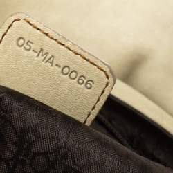 مملوكة مسبقًا Dior Pale Green Gaucho Leather Large Double Saddle Shoulder Bag