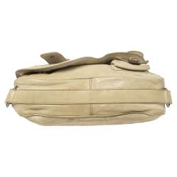 مملوكة مسبقًا Dior Pale Green Gaucho Leather Large Double Saddle Shoulder Bag