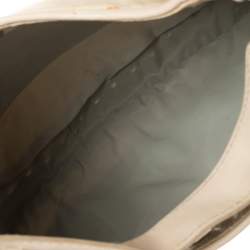 Pre Owned Dior Cream Oblique Canvas and Leather Ethnic Hobo