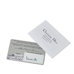 Pre Owned Dior Navy Blue Cannage Patent Leather Large New Lock Flap Shoulder Bag