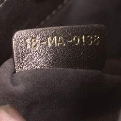 Pre Owned حقيبة ديور ليدي ديور جلد كاناج ميني ميتاليك