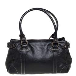 Pre Owned Dior Black Leather Satchel