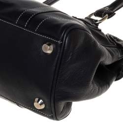 Pre Owned Dior Black Leather Satchel