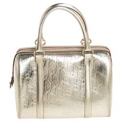 Dior - Ultimate Metallic Leather Boston Bag Gold