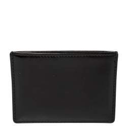 Pre Owned محفظة بطاقات ديور تيرن مي ديور جلد أسود لامع