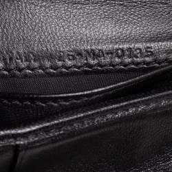 مملوكة مسبقًا Dior Black Leather Diorama Compact Wallet