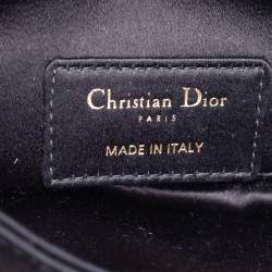 Pre Owned Dior Black Satin Mini Saddle Shoulder Bag