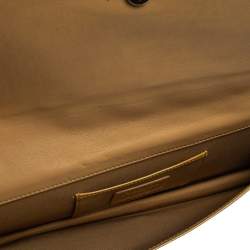 Pre Owned حقيبة كلتش ديور ليدي ديور جلد كاناج بيج لامع بسلسلة