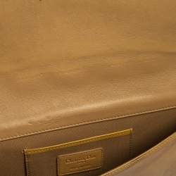 Pre Owned حقيبة كلتش ديور ليدي ديور جلد كاناج بيج لامع بسلسلة