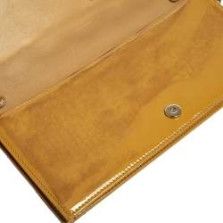 Pre Owned حقيبة كلتش ديور ليدي ديور جلد كاناج بيج لامع بسلسلة