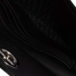 مملوكة مسبقًا Dior Black/White Calf Hair and Leather Jazz Club Wristlet Clutch