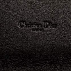 مملوكة مسبقًا Dior Black/White Calf Hair and Leather Jazz Club Wristlet Clutch