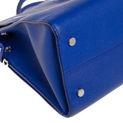 Dior Blue Pebbled Leather Medium Diorever Tote 