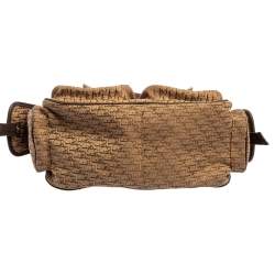 Pre Owned Dior Beige/Brown Diorissimo Canvas Multi Pocket Shoulder Bag
