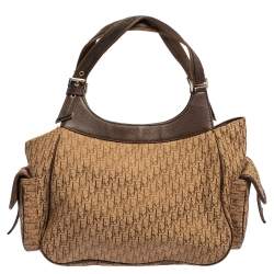 Pre Owned Dior Beige/Brown Diorissimo Canvas Multi Pocket Shoulder Bag