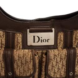 Pre Owned Dior Beige/Brown Diorissimo Canvas Multi Pocket Shoulder Bag
