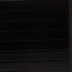 Dior Black Leather Trifold Compact Wallet