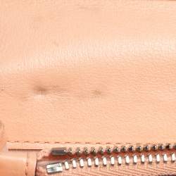 Pre Owned Dior Plum Leather Voyager Bifold Continental Wallet