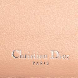 Pre Owned Dior Plum Leather Voyager Bifold Continental Wallet