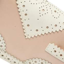 مملوكة مسبقًا Dior Beige Satin and Patent Leather D'Trick Clutch