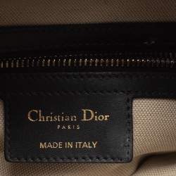 Pre Owned Dior Blue Canvas and Leather Diorissimo Saddle Bag