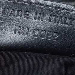 Pre Owned Dior Black Oblique Canvas Saddle Bag