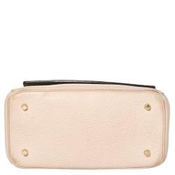 Pre Owned Dior Powder Pink Leather Mini Be Dior Top Handle Bag