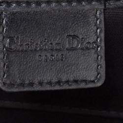 Pre Owned حقيبة كلتش ديور ليدي ديور جلد كاناج أسود