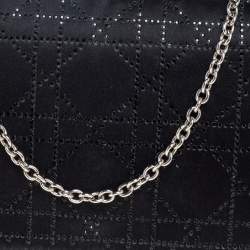 مملوكة مسبقًا Dior Black Satin Crystal Embellished Clutch