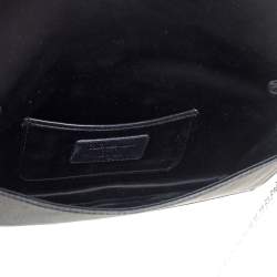 مملوكة مسبقًا Dior Black Satin Crystal Embellished Clutch