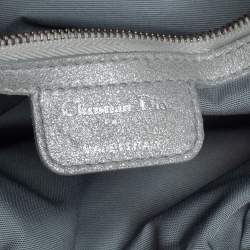 Pre Owned حقيبة ديور لو ترينت جلد نوبوك لامعة فضي