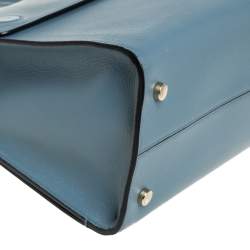 Pre Owned حقيبة يد ديور ديوريفر متوسطة جلد أزرق