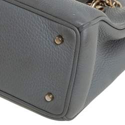 Pre Owned حقيبة يد ديور ميني ديوريسيمو جلد محبب رصاصي 