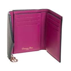 Pre Owned Dior Black Leather Diorissimo Envelope Wallet