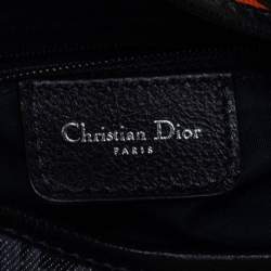 مملوكة مسبقًا حقيبة ديور سادل جلد وكانفاس مائل أزرق