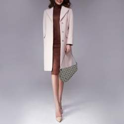 Pre Owned حقيبة سادل ديور جلد وكانفاس أوبليك أزرق/ رصاصي  