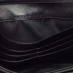 Pre Owned محفظة بسلسلة ديور ليدي ديور جلد لامعة كاناج سوداء