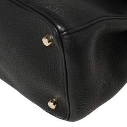 Pre Owned Dior Black Leather Small Be Dior Flap Top Handle Bag
