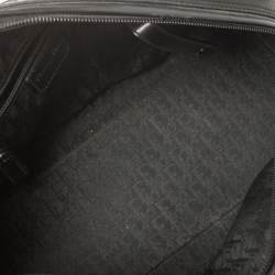 Pre Owned Dior Black Leather Gambler Dice Bowler Bag