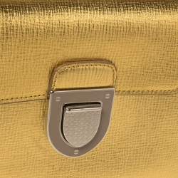 Pre Owned حقيبة ك لتش ديور ديورافر جلد ذهبي