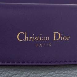 Pre Owned Dior Grey Leather Mini Be Dior Flap Top Handle Bag
