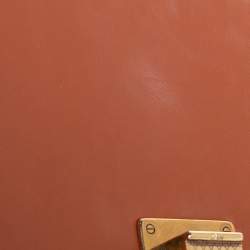 Pre Owned Dior Tan Leather Medium Studded Diorama Flap Shoulder Bag